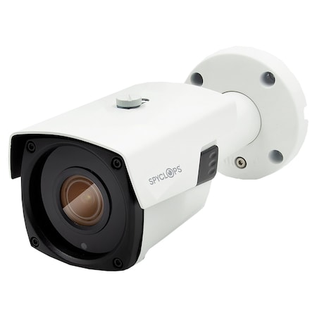 Spyclops 5.0-Megapixel Outdoor Autofocus 5X-Optical-Zoom Bullet IP Camera (White) SPY-BLTW3IP5AF